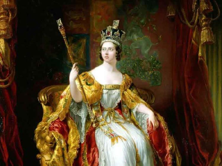 George Hayter State portrait of Queen Victoria oil painting picture